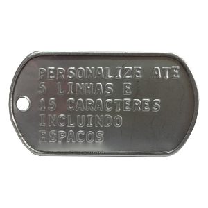 Dog tags com gravação